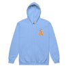Leukemia Zip Up Survivor Hoodie - JohnVsGBMCarolina BlueS