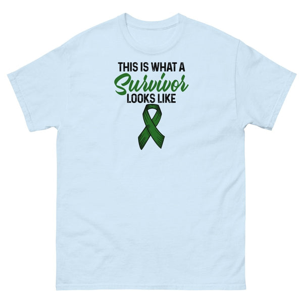 Liver Cancer Survivor Looks Tee - JohnVsGBMLight BlueS