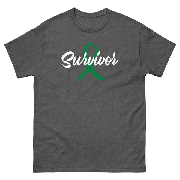 Liver Cancer Survivor Ribbon Tee - JohnVsGBMDark HeatherS