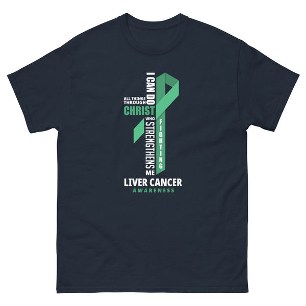 Liver Cancer Through Christ Tee - JohnVsGBMNavyS