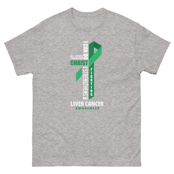 Liver Cancer Through Christ Tee - JohnVsGBMSport GreyS