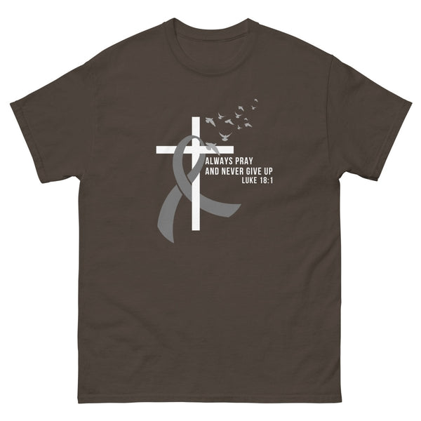Luke 18:1 Inspiration Tee - JohnVsGBMDark ChocolateS