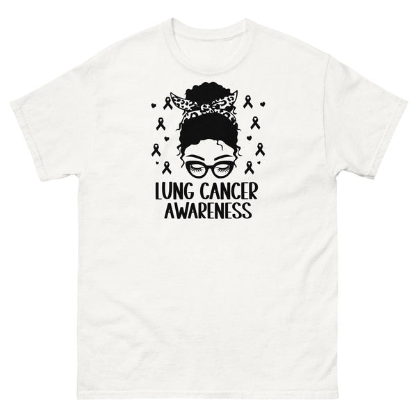 Lung Cancer Awareness Black Classic Tee - JohnVsGBMWhiteS