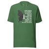 Lung Cancer Butterfly Daughter Tee - JohnVsGBMHeather Grass GreenXS