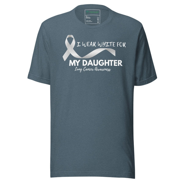 Lung Cancer Our Daughter Tee - JohnVsGBMHeather SlateXS