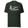 Lung Cancer Our Daughter Tee - JohnVsGBMHeather EmeraldXS
