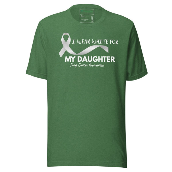 Lung Cancer Our Daughter Tee - JohnVsGBMHeather Grass GreenXS
