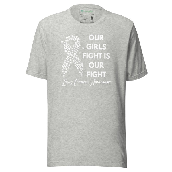 Lung Cancer Our Girl Tee - JohnVsGBMAthletic HeatherXS