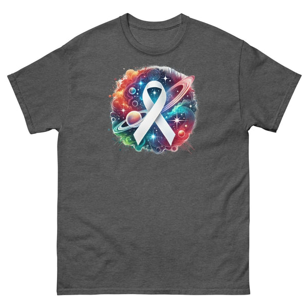 Lung Cancer Painted Galaxy Tee - JohnVsGBMDark HeatherS