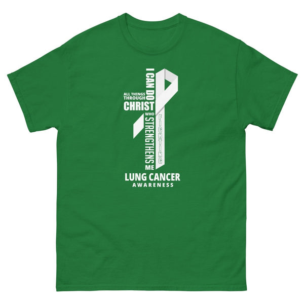 Lung Cancer Through Christ Tee - JohnVsGBMTurf GreenS