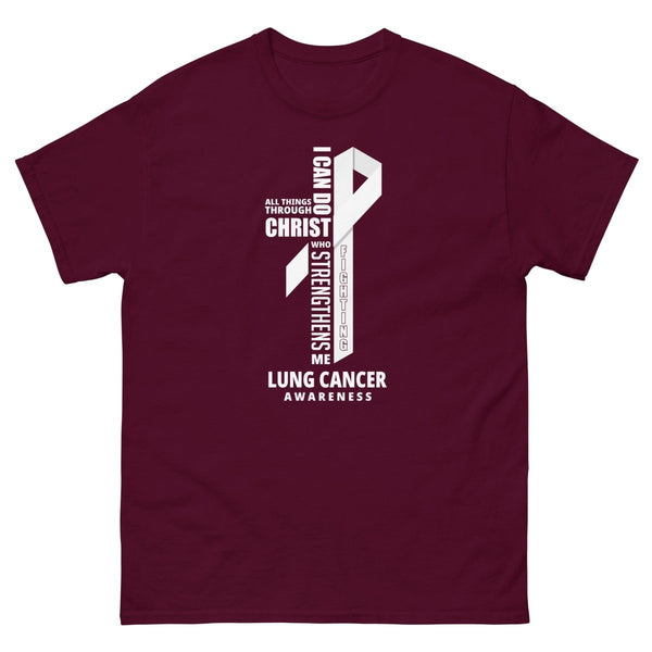Lung Cancer Through Christ Tee - JohnVsGBMMaroonS