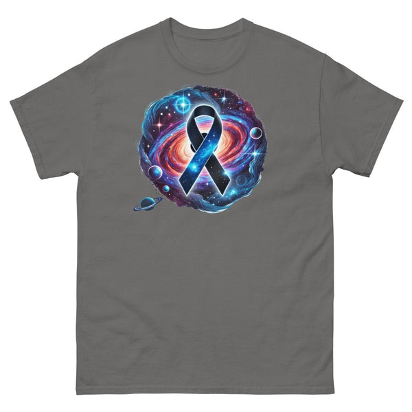 Melanoma Cancer Galaxy Tee - JohnVsGBMCharcoalS