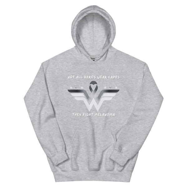 Melanoma Superhero Hoodie - JohnVsGBMSport GreyS