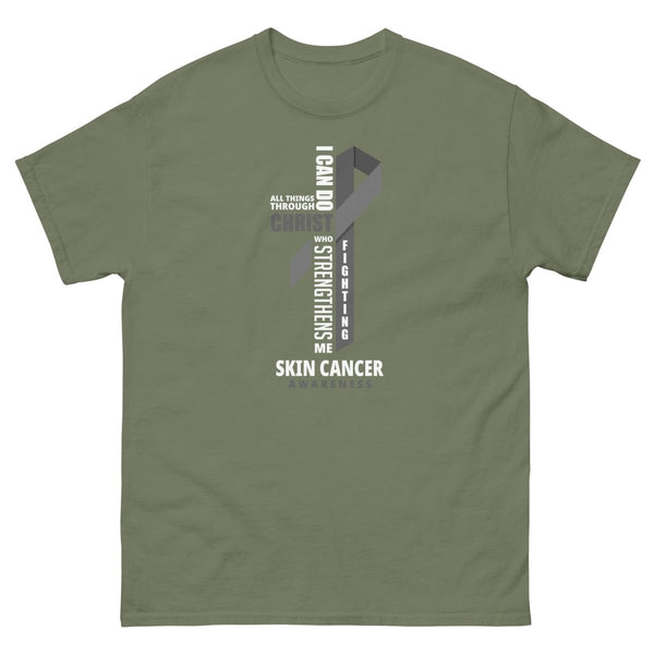 Melanoma Through Christ Tee - JohnVsGBMMilitary GreenS