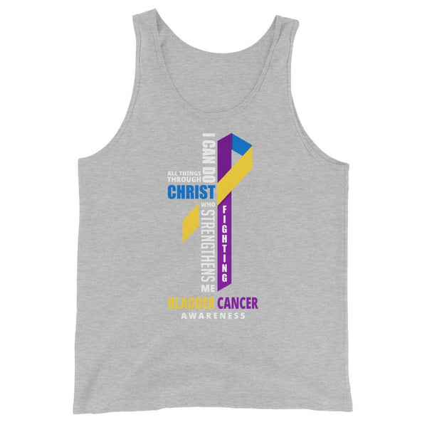 Men's Bladder Cancer Christ Tank Top - JohnVsGBMAthletic HeatherXS