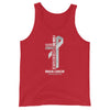 Men's Brain Cancer Christ Tank Top - JohnVsGBMRedXS