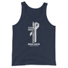 Men's Brain Cancer Christ Tank Top - JohnVsGBMNavyXS