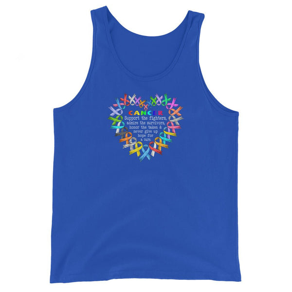 Men's Cancer Support Fighters Tank Top - JohnVsGBMTrue RoyalXS