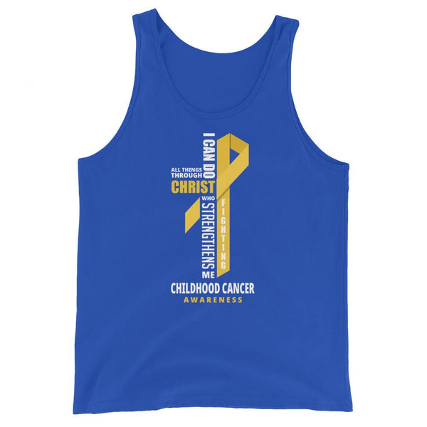 Men's Childhood Cancer Christ Tank Top - JohnVsGBMTrue RoyalXS