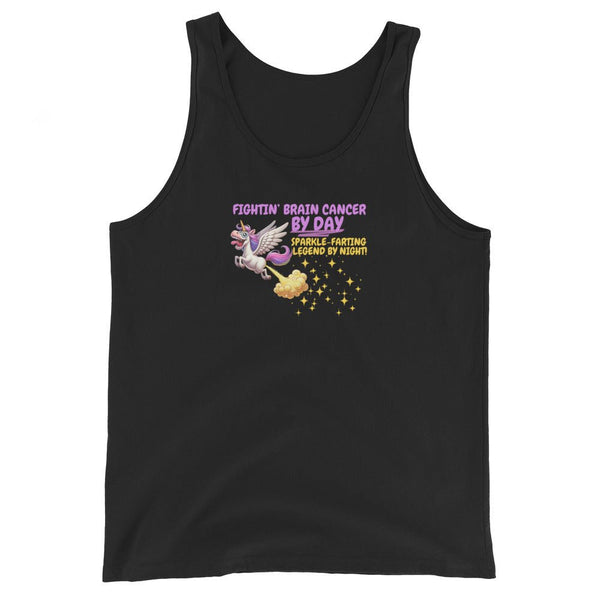 Men's Fighting Cancer by Day Tank Top - JohnVsGBMBlackXS