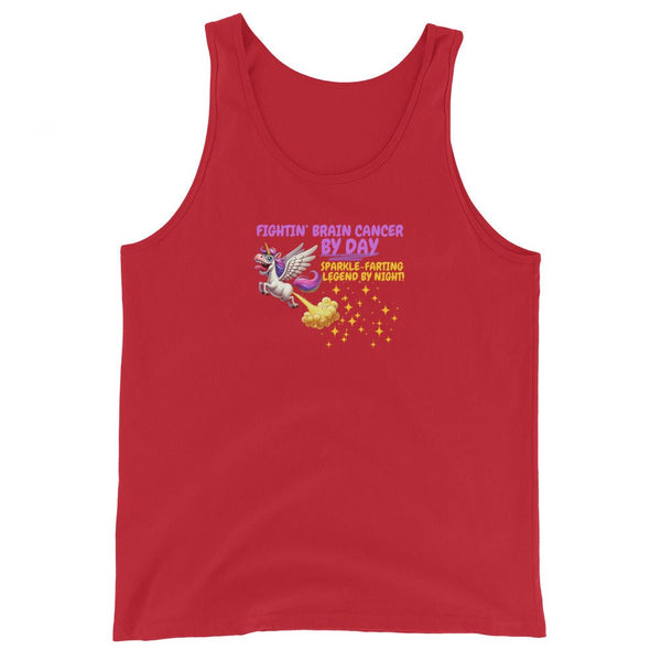 Men's Fighting Cancer by Day Tank Top - JohnVsGBMRedXS