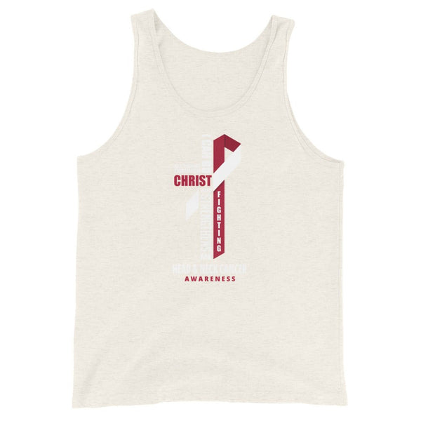 Men's Head and Neck Cancer Christ Tank Top - JohnVsGBMOatmeal TriblendXS