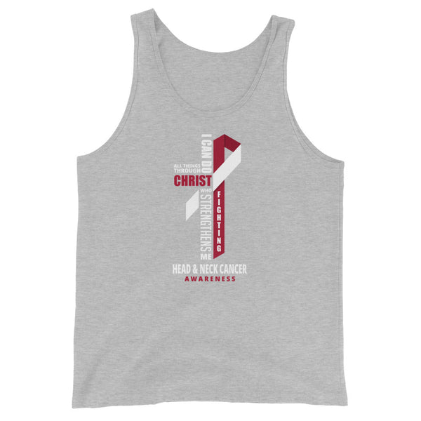 Men's Head and Neck Cancer Christ Tank Top - JohnVsGBMAthletic HeatherXS