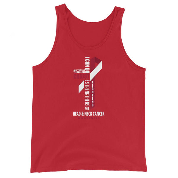 Men's Head and Neck Cancer Christ Tank Top - JohnVsGBMRedXS