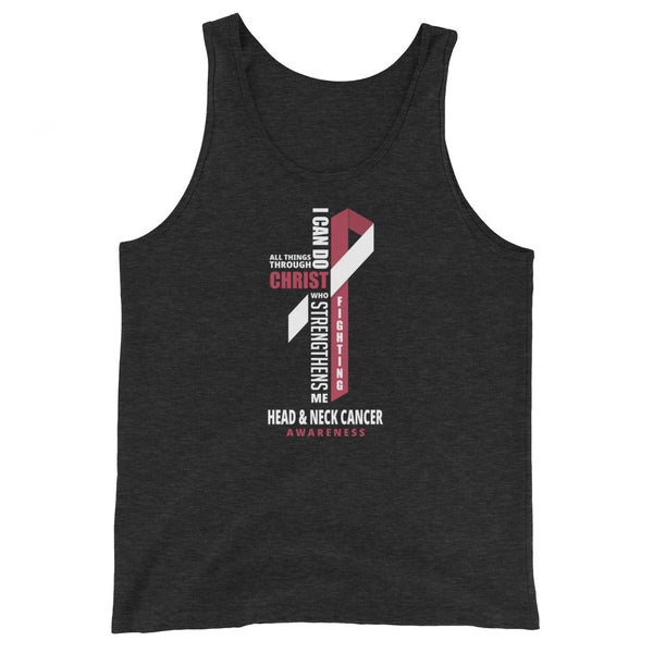 Men's Head and Neck Cancer Christ Tank Top - JohnVsGBMCharcoal - Black TriblendXS
