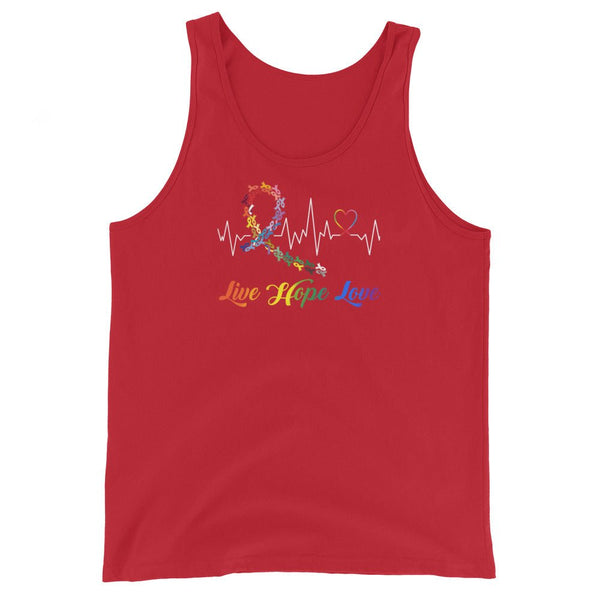 Men's Heart Beat Tank Top - JohnVsGBMRedXS