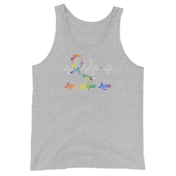 Men's Heart Beat Tank Top - JohnVsGBMAthletic HeatherXS