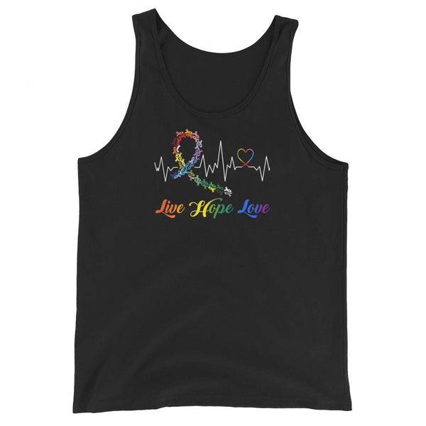 Men's Heart Beat Tank Top - JohnVsGBMBlackXS