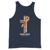 Men's Kidney Cancer Christ Tank Top - JohnVsGBMNavyXS