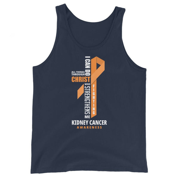 Men's Kidney Cancer Christ Tank Top - JohnVsGBMNavyXS