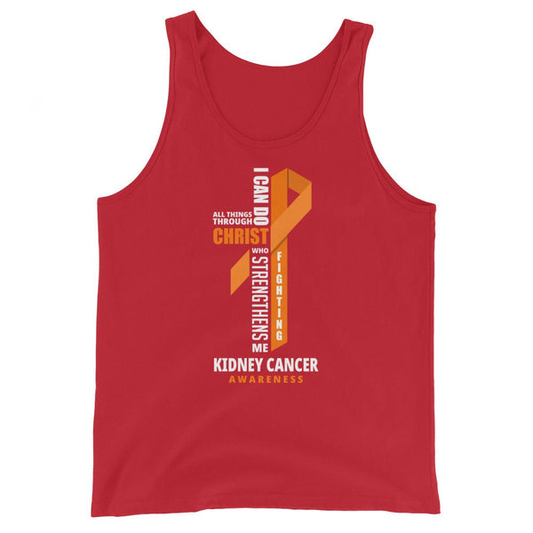 Men's Kidney Cancer Christ Tank Top - JohnVsGBMRedXS