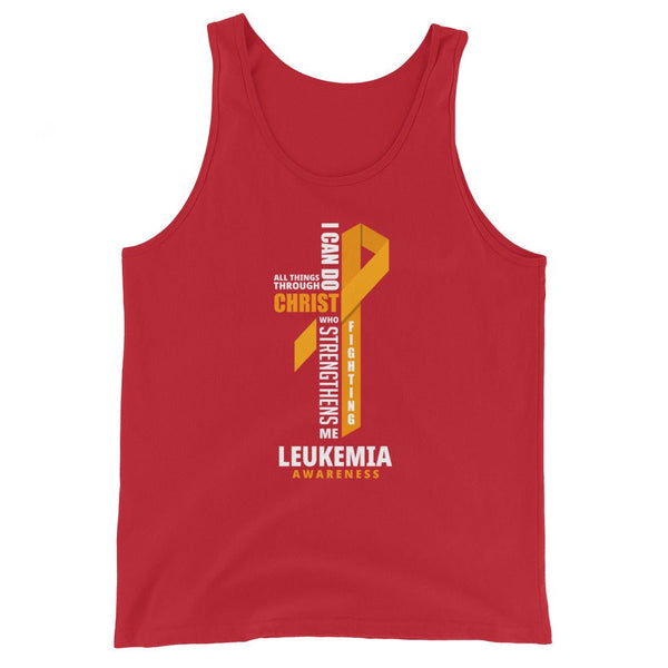 Men's Leukemia Christ Tank Top - JohnVsGBMRedXS