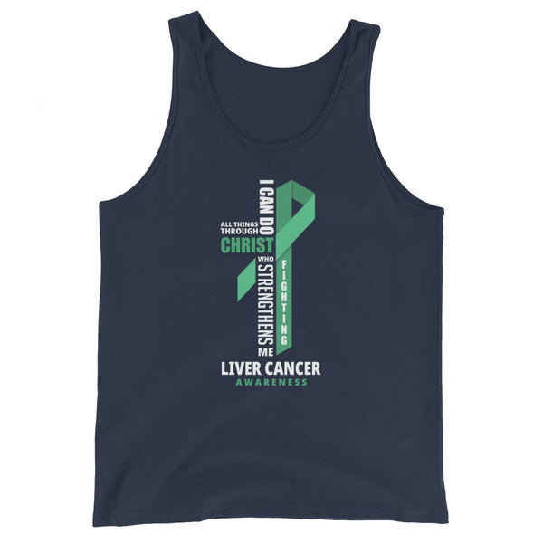 Men's Liver Cancer Christ Tank Top - JohnVsGBMNavyXS