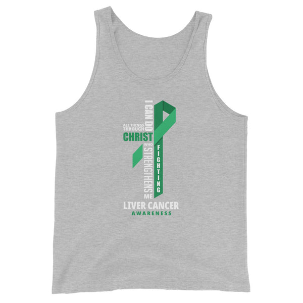 Men's Liver Cancer Christ Tank Top - JohnVsGBMAthletic HeatherXS