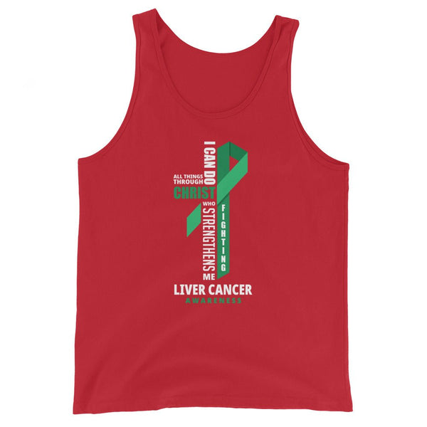 Men's Liver Cancer Christ Tank Top - JohnVsGBMRedXS