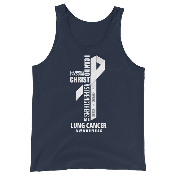 Men's Lung Cancer Christ Tank Top - JohnVsGBMNavyXS