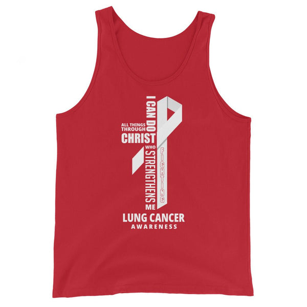 Men's Lung Cancer Christ Tank Top - JohnVsGBMRedXS