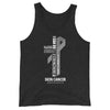 Men's Melanoma Cancer Christ Tank Top - JohnVsGBMCharcoal - Black TriblendXS