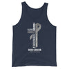 Men's Melanoma Cancer Christ Tank Top - JohnVsGBMNavyXS