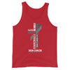 Men's Melanoma Cancer Christ Tank Top - JohnVsGBMRedXS