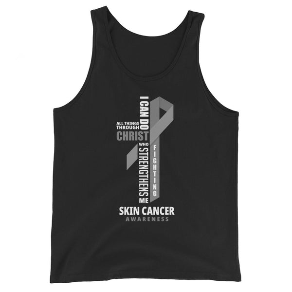 Men's Melanoma Cancer Christ Tank Top - JohnVsGBMBlackXS