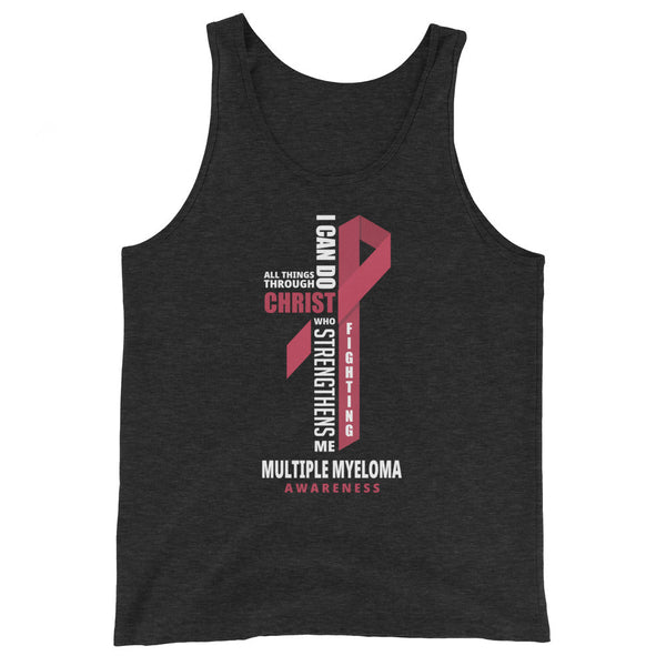 Men's Multiple Myeloma Christ Tank Top - JohnVsGBMCharcoal - Black TriblendXS