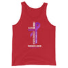 Men's Pancreatic Cancer Christ Tank Top - JohnVsGBMRedXS