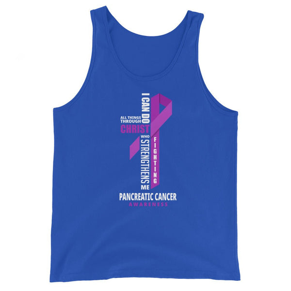 Men's Pancreatic Cancer Christ Tank Top - JohnVsGBMTrue RoyalXS