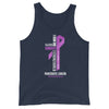 Men's Pancreatic Cancer Christ Tank Top - JohnVsGBMNavyXS