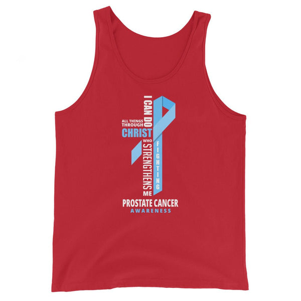 Men's Prostate Cancer Christ Tank Top - JohnVsGBMRedXS